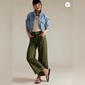 Free People Green Jeans